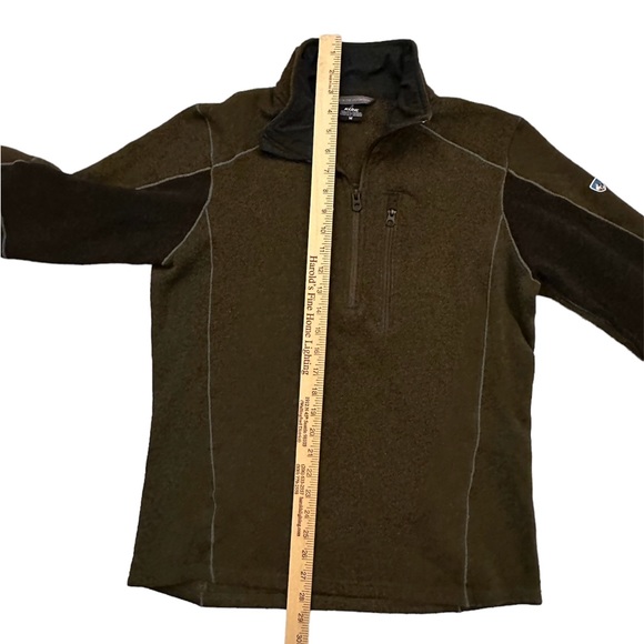 KUHL Men's Olive Charcoal Interceptr Quarter Zip Size M - Picture 7 of 9